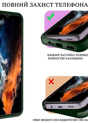 Чехол silicone case camera protective для samsung s20 plus (19) мятный mint 4