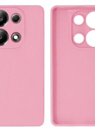 Чехол silicone case camera protective для xiaomi redmi note 13 pro 4g (17) розовый light pink