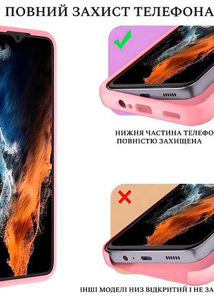 Чехол silicone case camera protective для xiaomi redmi note 13 pro 4g (17) розовый light pink 4