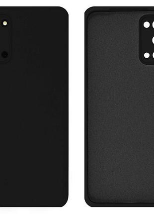 Чохол silicone case camera protective для samsung s20 (03) чорний black