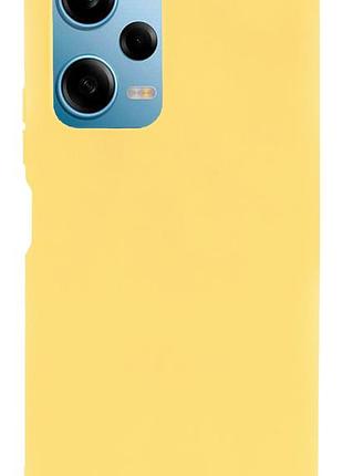 Чехол silicone case camera protective для xiaomi redmi note 12 pro 5g (20) желтый yellow 2