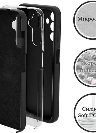 Чехол silicone case camera protective для xiaomi redmi note 13 pro + 5g (03) черный black 5