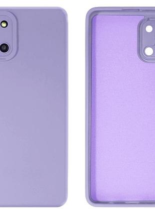 Чохол silicone case camera protective для samsung a31 (13) ліловий lilac