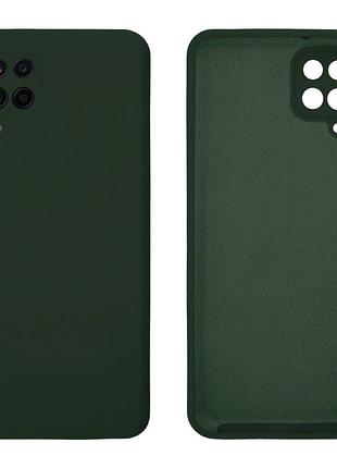 Чехол silicone case camera protective для samsung a12 (22) темно зеленый forest green