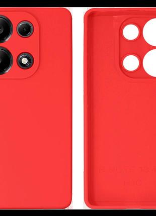Чехол silicone case camera protective для xiaomi redmi note 13 pro 4g (01) красный red