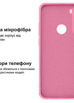 Чехол silicone case camera protective для xiaomi redmi note 8t (17) розовый light pink 3