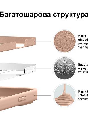 Чехол silicone case camera protective для xiaomi redmi note 8 pro (18) пудра pink sand 5