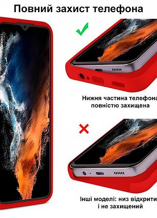 Чехол silicone case camera protective для xiaomi redmi note 9 (15) бордовый rose red 4