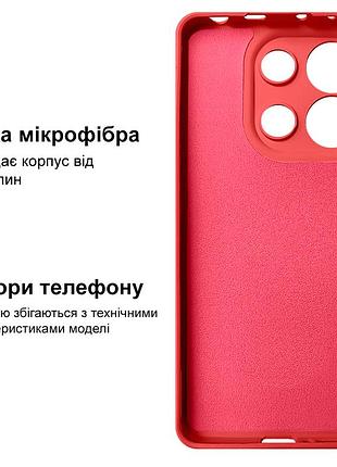 Чехол silicone case camera protective для xiaomi redmi note 13 5g (01) красный red 3