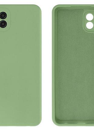 Чохол silicone case camera protective для samsung a22 4g (19) м'ятний mint