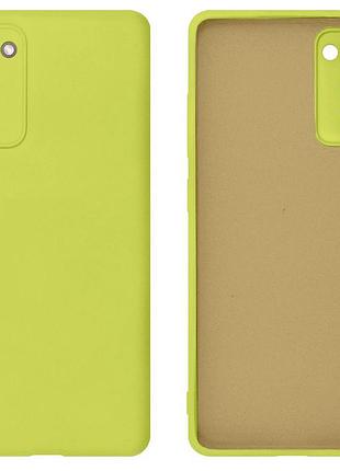 Чохол silicone case camera protective для samsung s20 fe (06) лимонний flash