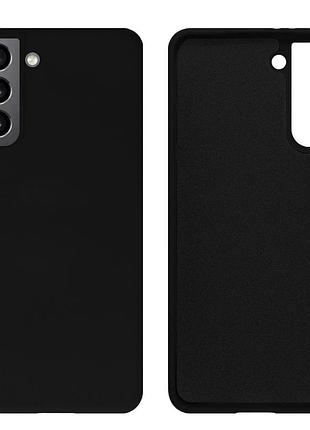 Чехол silicone case camera protective для samsung s21 (03) черный black