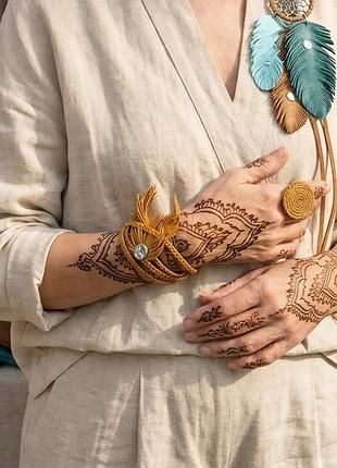Бохо вестерн ловець снів сережки essence cult