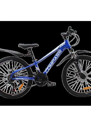 Crossbike велосипед crossbike compass 24" 11" синій-білий