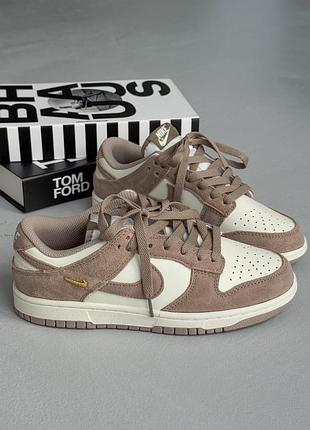 Кросівки nike dunk low sail beige