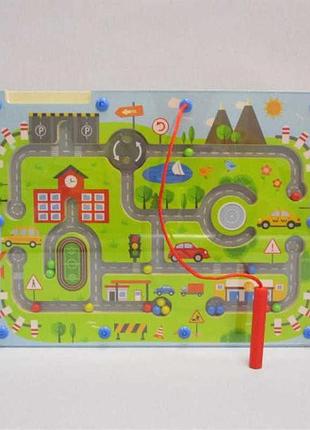 Магнитный лабиринт для детей дорожного движения playtive