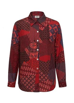 Жіноча шовкова сорочка /  блуза taifun collection eur m / 38 натуральний шовк