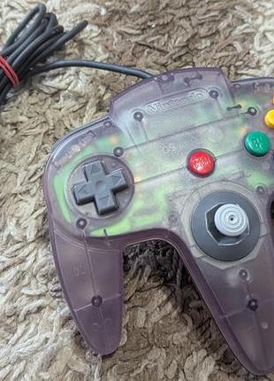 Nintendo 64  clear atomic purple рідкісний геймпад для нінтендо 64