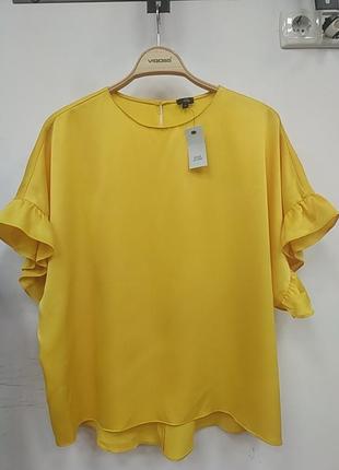 Блуза желтая нарядная1 фото