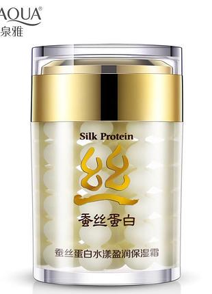 Крем для шкіри навколо очей bioaqua silk protein з протеінами шовку 60мл