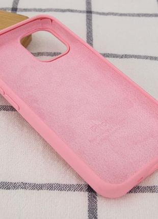 Чехол silicone case full protective (aa) для apple iphone 12 pro / 12 (6.1") розовый / light pink 3