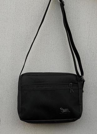 Мужская барсетка сумка через плечо staff ja black