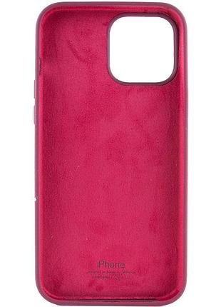Чохол silicone case full protective (aa) для apple iphone 14 pro max (6.7") бордовий / plum 2