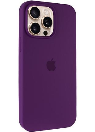 Чехол silicone case full protective (aa) для apple iphone 14 pro (6.1") фиолетовый / amethyst