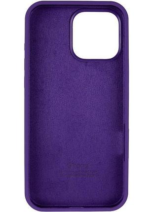 Чохол silicone case full protective (aa) для apple iphone 14 pro (6.1") фіолетовий / amethyst 3