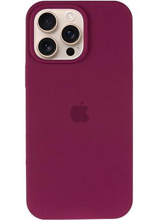 Чехол silicone case full protective (aa) для apple iphone 13 pro (6.1") бордовый / maroon 2
