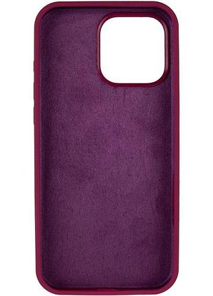 Чехол silicone case full protective (aa) для apple iphone 13 pro (6.1") бордовый / maroon 3