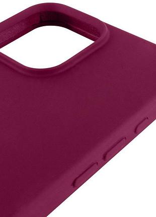 Чехол silicone case full protective (aa) для apple iphone 13 pro (6.1") бордовый / maroon 4