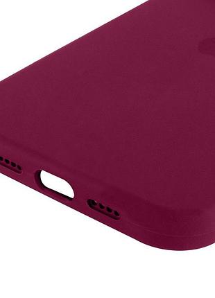 Чехол silicone case full protective (aa) для apple iphone 13 pro (6.1") бордовый / maroon 5
