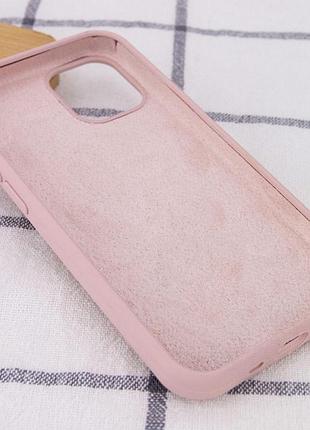 Чохол silicone case full protective (aa) no logo для apple iphone 11 (6.1") рожевий / pink sand 3