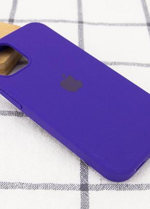 Чехол silicone case full protective (aa) для apple iphone 13 mini (5.4") фиолетовый / ultra violet