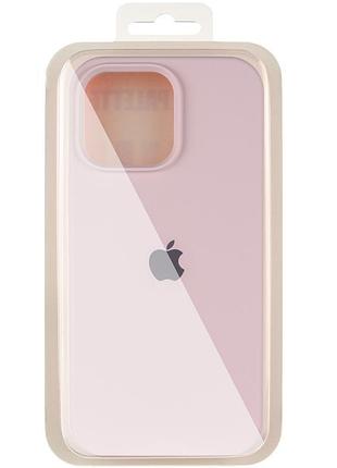 Чохол silicone case full protective (aa) для apple iphone 14 pro max (6.7") рожевий / chalk pink 6