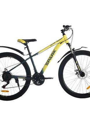 Велосипед spark apex (колеса – 27,5", сталева рама – 15") жовтий із зеленим