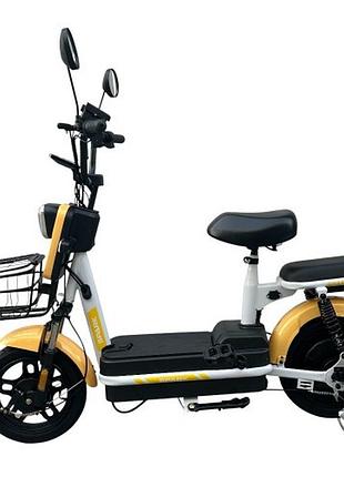 Велосипед з електромотором spark bloom 14" 48v/400w/12ah помаранчевий