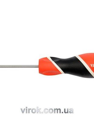 Отвертка звездная прецизионная yato : "torx" t6 х 75 мм [12/96/384]