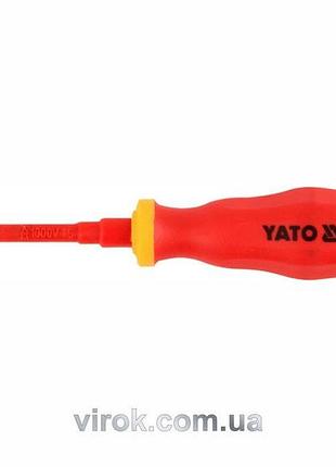 Викрутка хрестова діелектрична ізольована yato : ph0 x 60 мм. vde до 1000v [12/120]