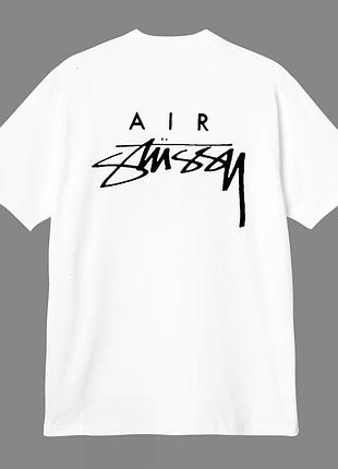 Футболка stussy air білого кольору