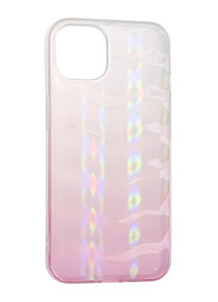 Накладка wave gradient 2021 apple iphone 13/14, рожевий, tpu, оригінальний чохол