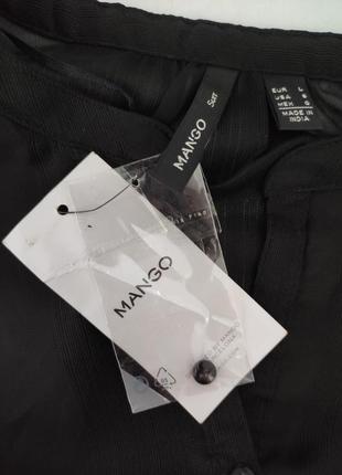 Шикарная шифоновая блуза  оверсайз со спущенным рукавом  mango3 фото