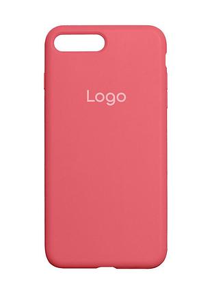 Чехол silicone case full size (aa) для iphone 7 plus/8 plus 25.camelia, силиконовый, оригинальный