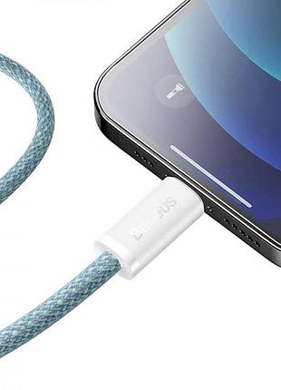 Кабель baseus dynamic series fast charging type-c to lightning 20w (2m) purple 7