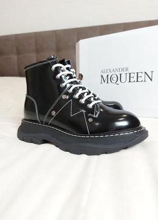 ❄️ ботинки женские зимние маквин❄️alexander mcqueen black