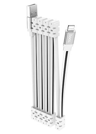 Кабель hoco u103 usb to lightning 1m white 3