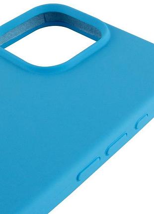 Чехол silicone case full protective (aa) для apple iphone 14 pro max (6.7") голубой / blue 4