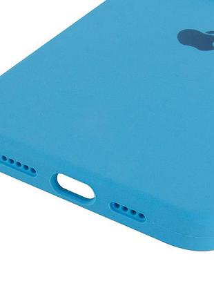 Чехол silicone case full protective (aa) для apple iphone 14 pro max (6.7") голубой / blue 5