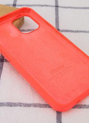 Чохол silicone case full protective (aa) для apple iphone 14 (6.1") кавуновий / watermelon red 3